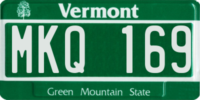 VT license plate MKQ169