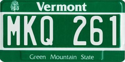 VT license plate MKQ261