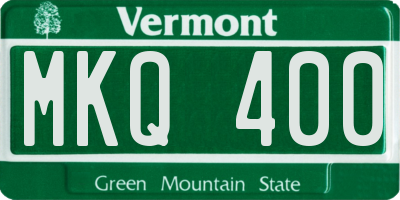 VT license plate MKQ400