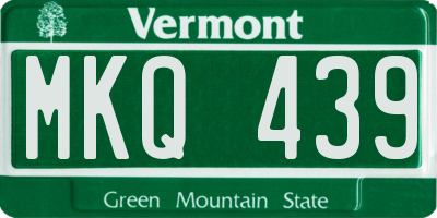 VT license plate MKQ439