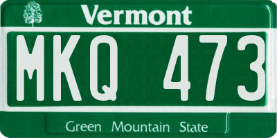 VT license plate MKQ473