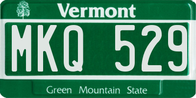 VT license plate MKQ529