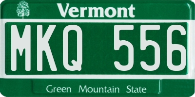 VT license plate MKQ556