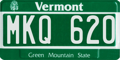 VT license plate MKQ620