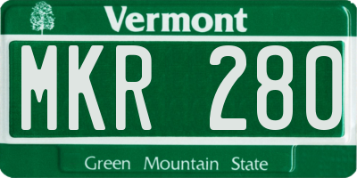 VT license plate MKR280
