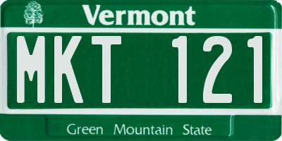 VT license plate MKT121