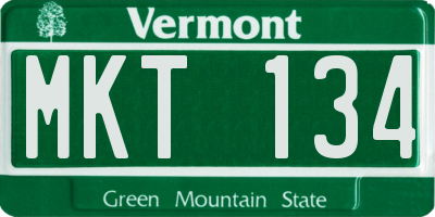 VT license plate MKT134