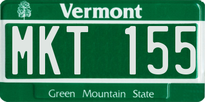 VT license plate MKT155