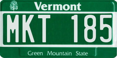 VT license plate MKT185