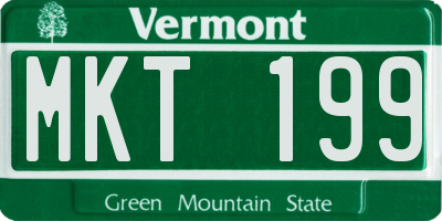 VT license plate MKT199