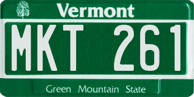 VT license plate MKT261