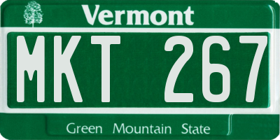 VT license plate MKT267