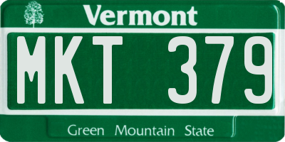 VT license plate MKT379