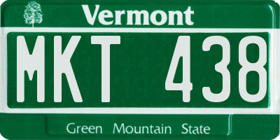 VT license plate MKT438