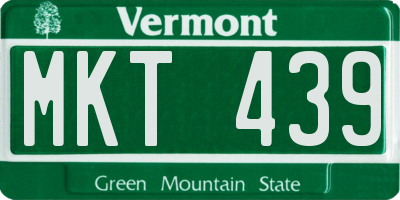 VT license plate MKT439