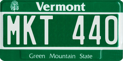 VT license plate MKT440