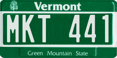 VT license plate MKT441