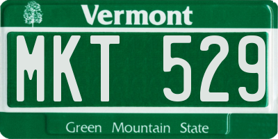VT license plate MKT529