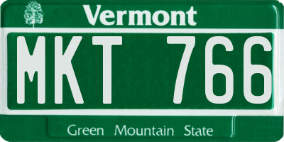 VT license plate MKT766