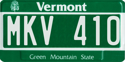 VT license plate MKV410