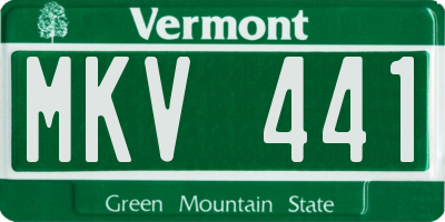 VT license plate MKV441