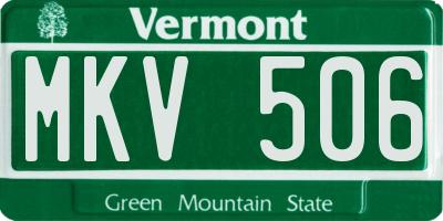 VT license plate MKV506