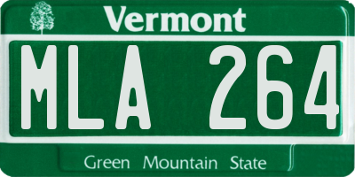 VT license plate MLA264