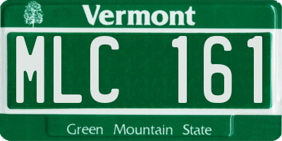 VT license plate MLC161