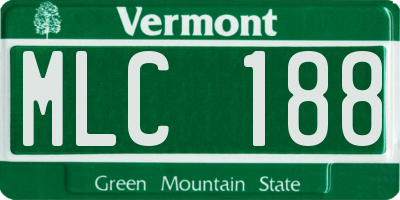 VT license plate MLC188