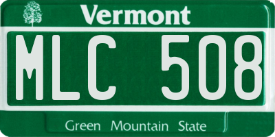 VT license plate MLC508