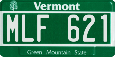 VT license plate MLF621