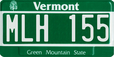 VT license plate MLH155