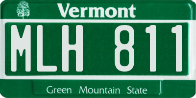 VT license plate MLH811