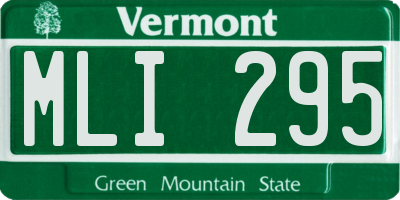 VT license plate MLI295