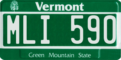 VT license plate MLI590