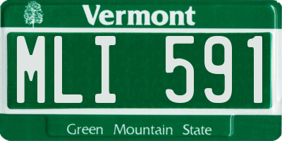 VT license plate MLI591