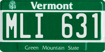 VT license plate MLI631