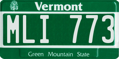 VT license plate MLI773