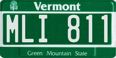 VT license plate MLI811