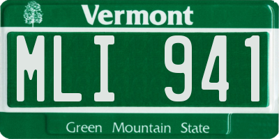 VT license plate MLI941