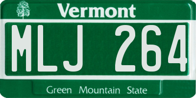 VT license plate MLJ264