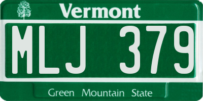 VT license plate MLJ379
