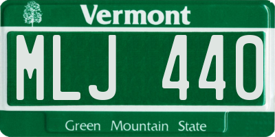 VT license plate MLJ440