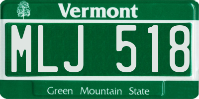 VT license plate MLJ518
