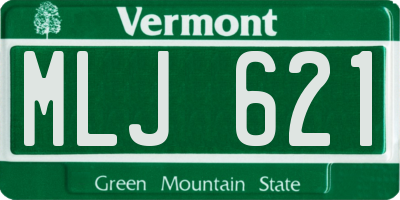 VT license plate MLJ621