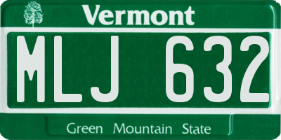 VT license plate MLJ632