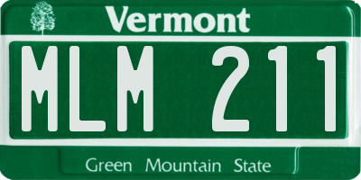 VT license plate MLM211