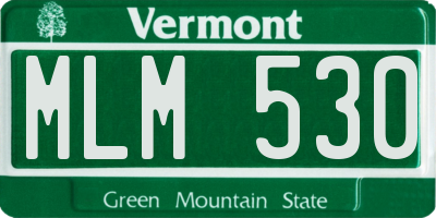 VT license plate MLM530