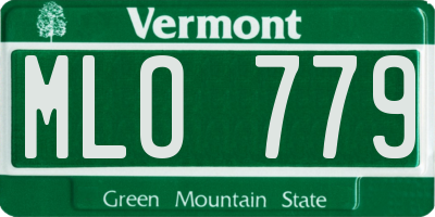 VT license plate MLO779