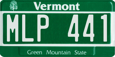 VT license plate MLP441
